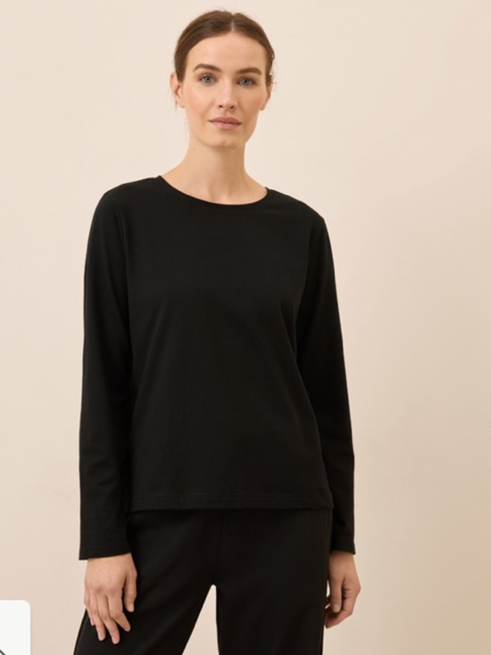 New Pact black long sleeve “sleep shirt”